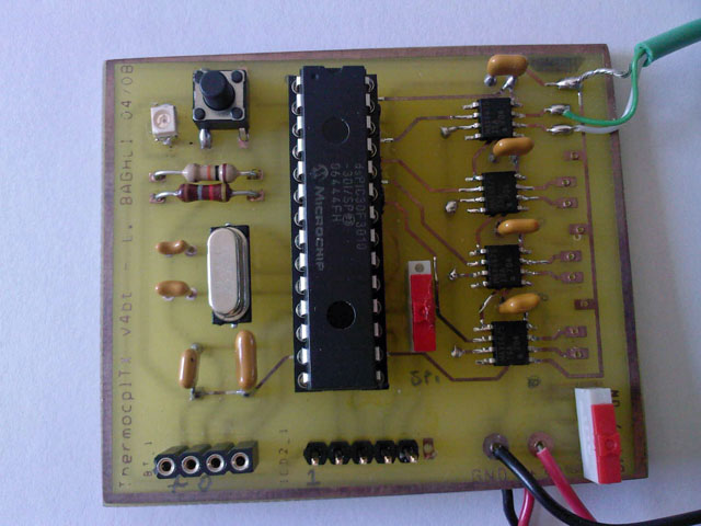 Détail sur le dspic et les conditionneurs numériques (MAX 6675) de thermocouple Type K